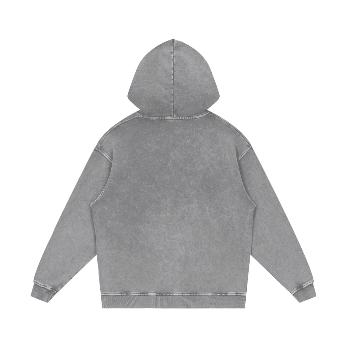 Snow Washed Black Logo Hoodie