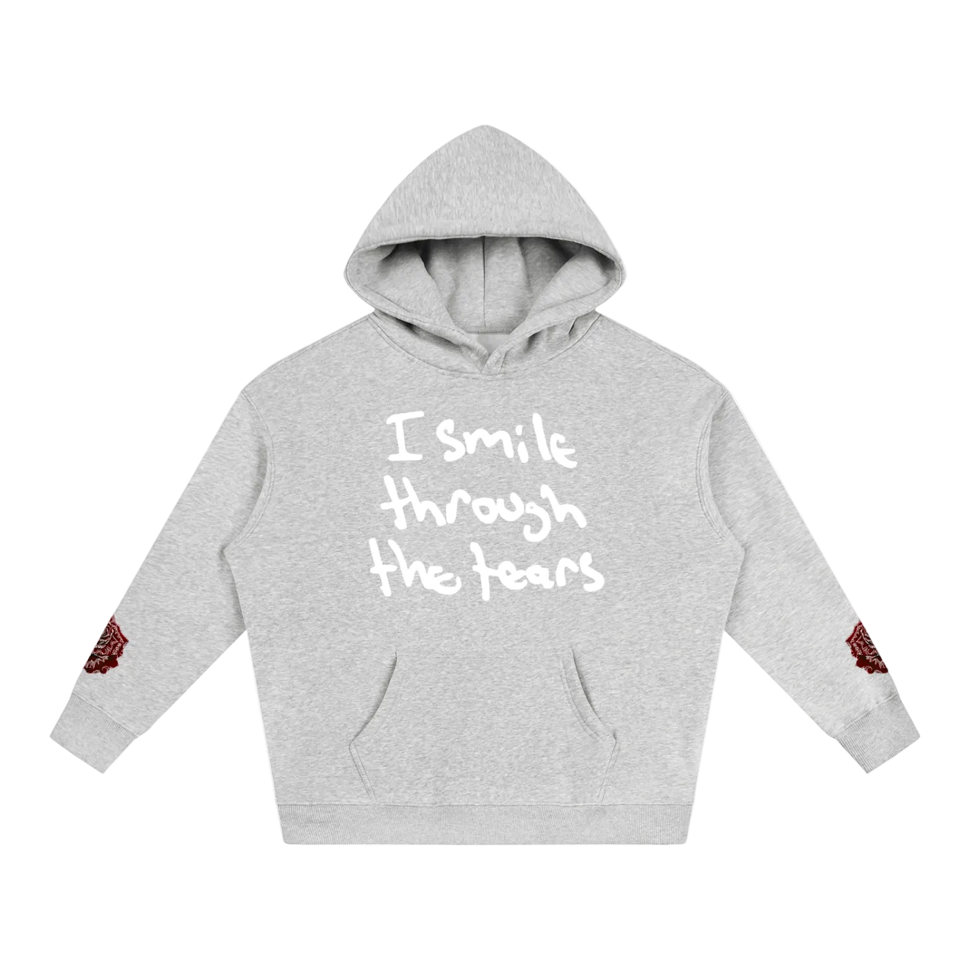 Handwriting Hoodie - Red Rose