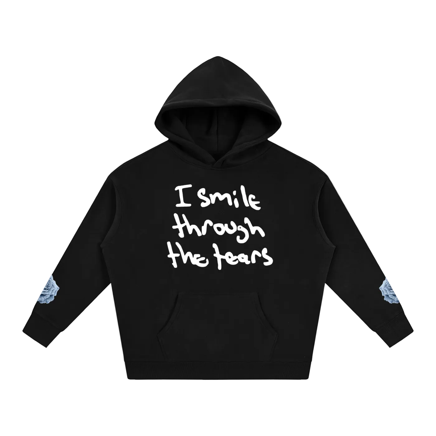 Handwriting Hoodie - Blue Rose