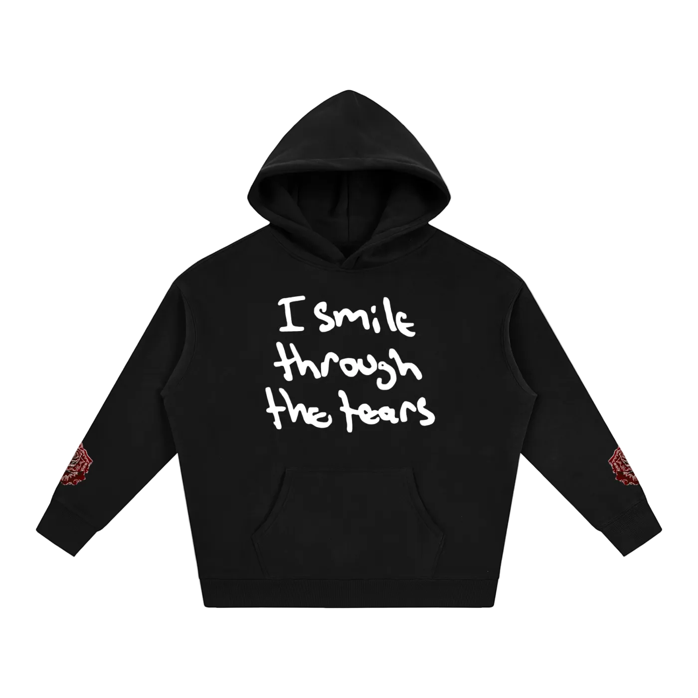 Handwriting Hoodie - Red Rose