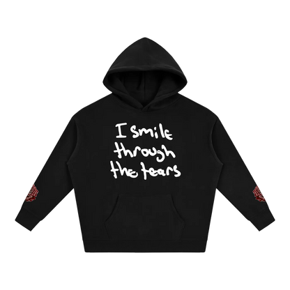 Handwriting Hoodie - Red Rose