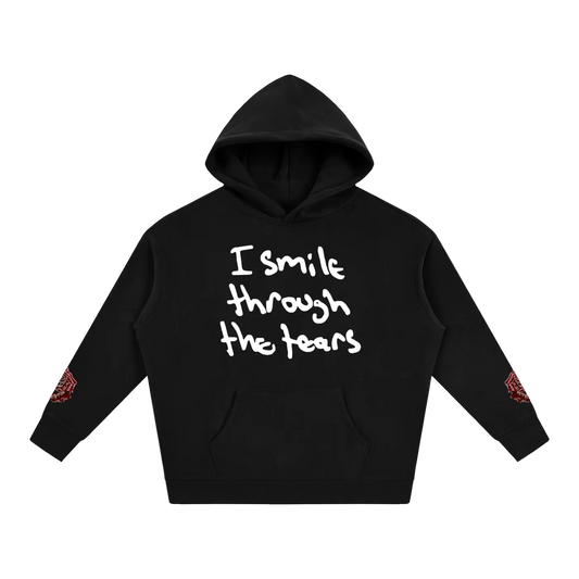 Handwriting Hoodie - Red Rose