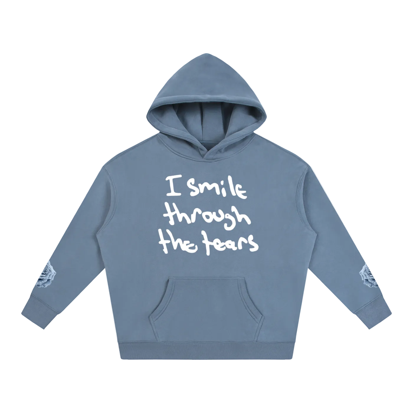 Handwriting Hoodie - Blue Rose