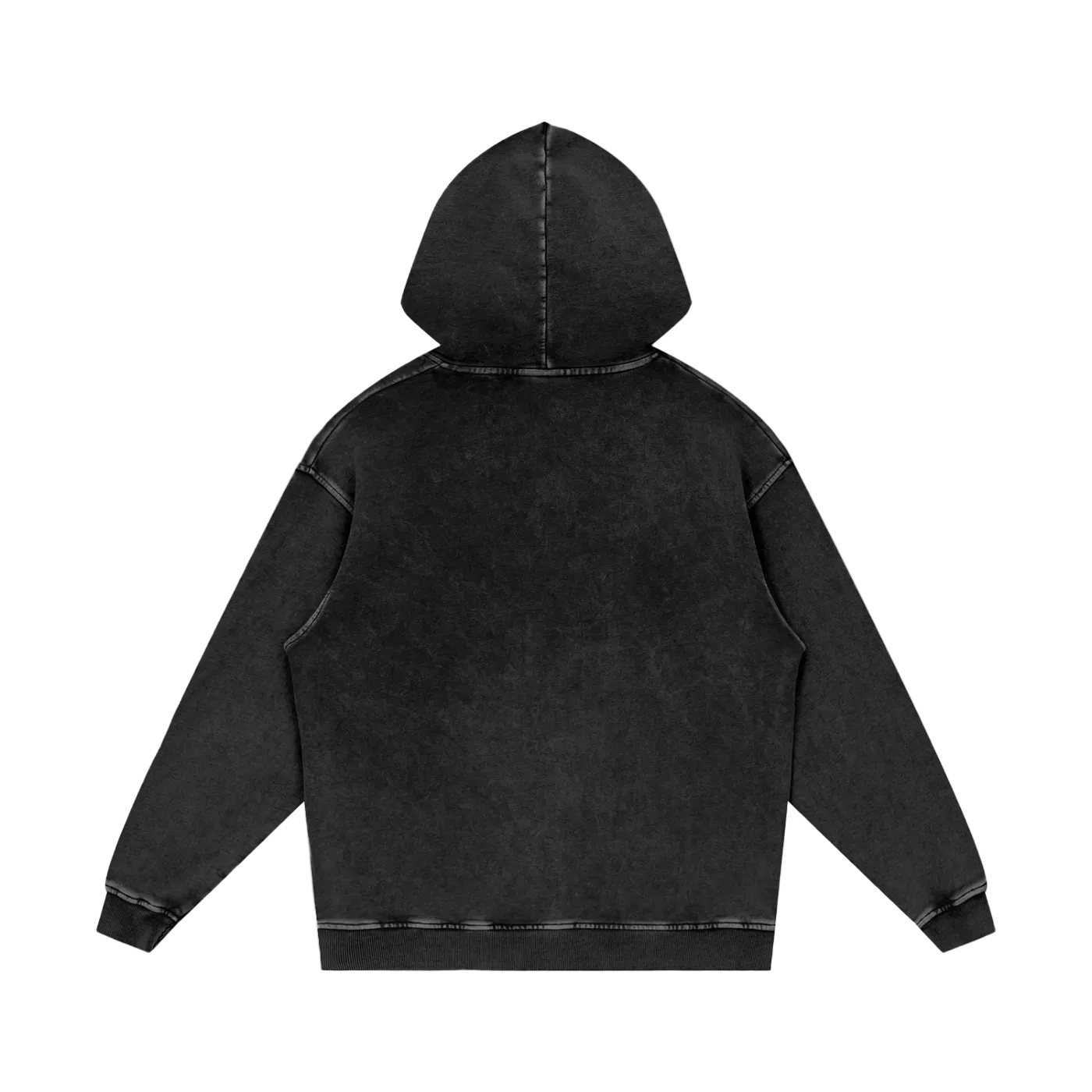 Snow Washed White Logo Hoodie