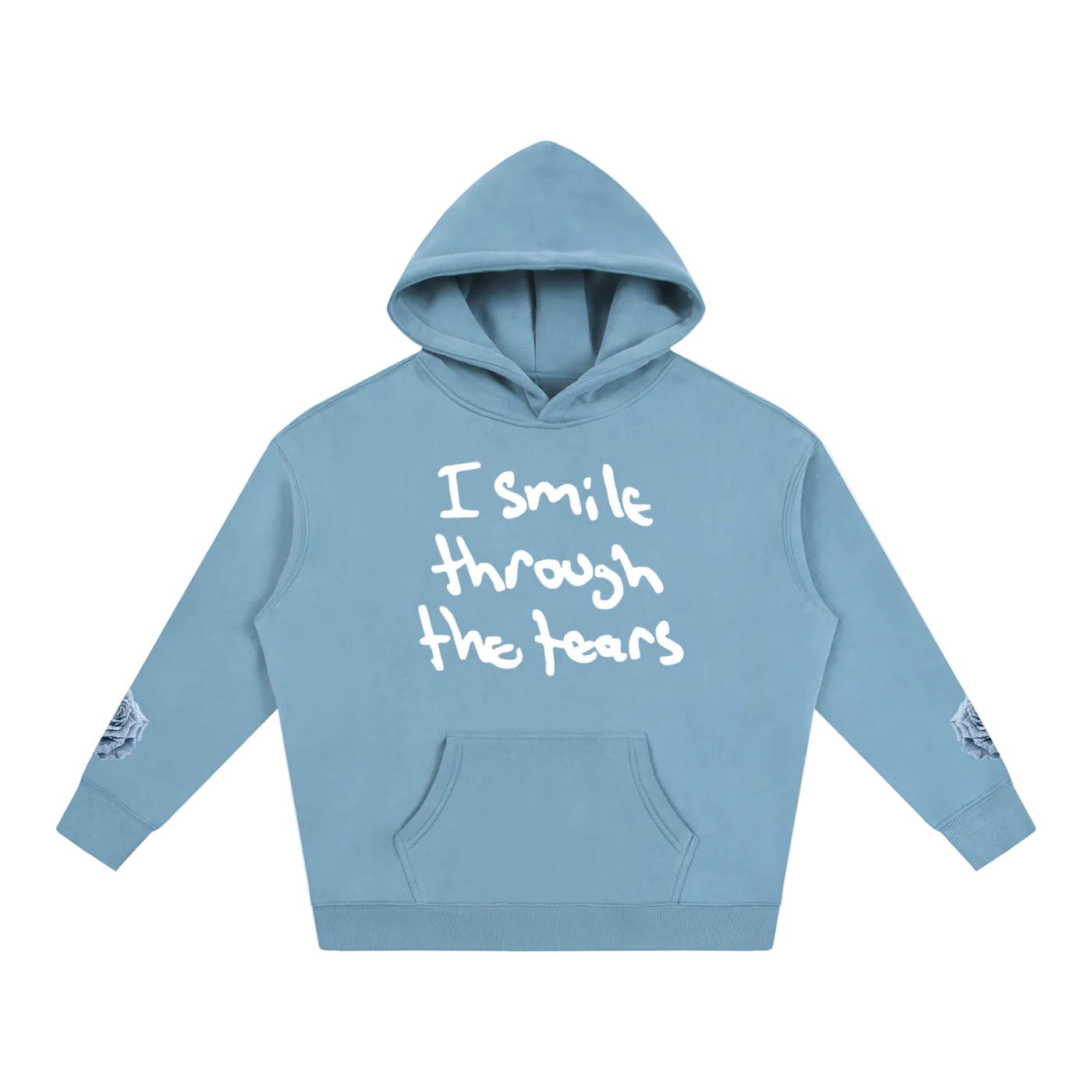 Handwriting Hoodie - Blue Rose