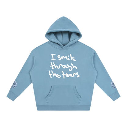 Handwriting Hoodie - Blue Rose