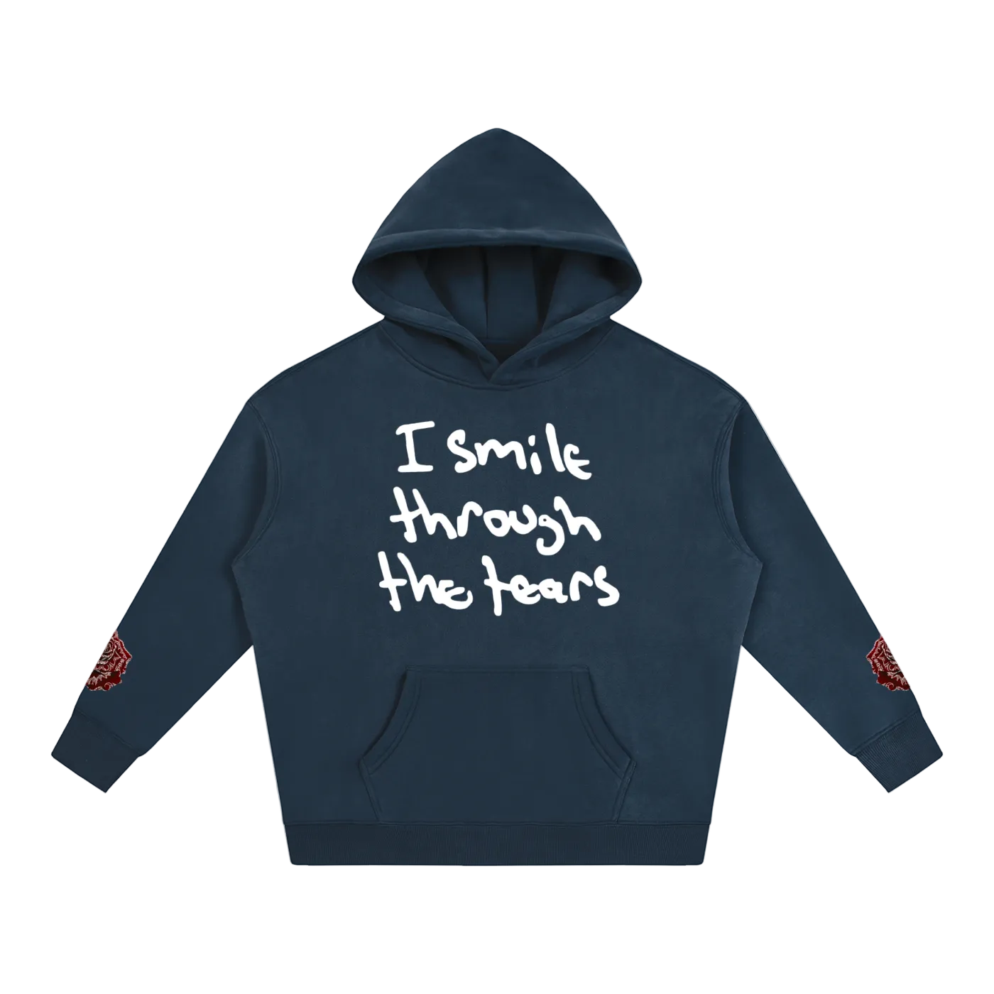 Handwriting Hoodie - Red Rose