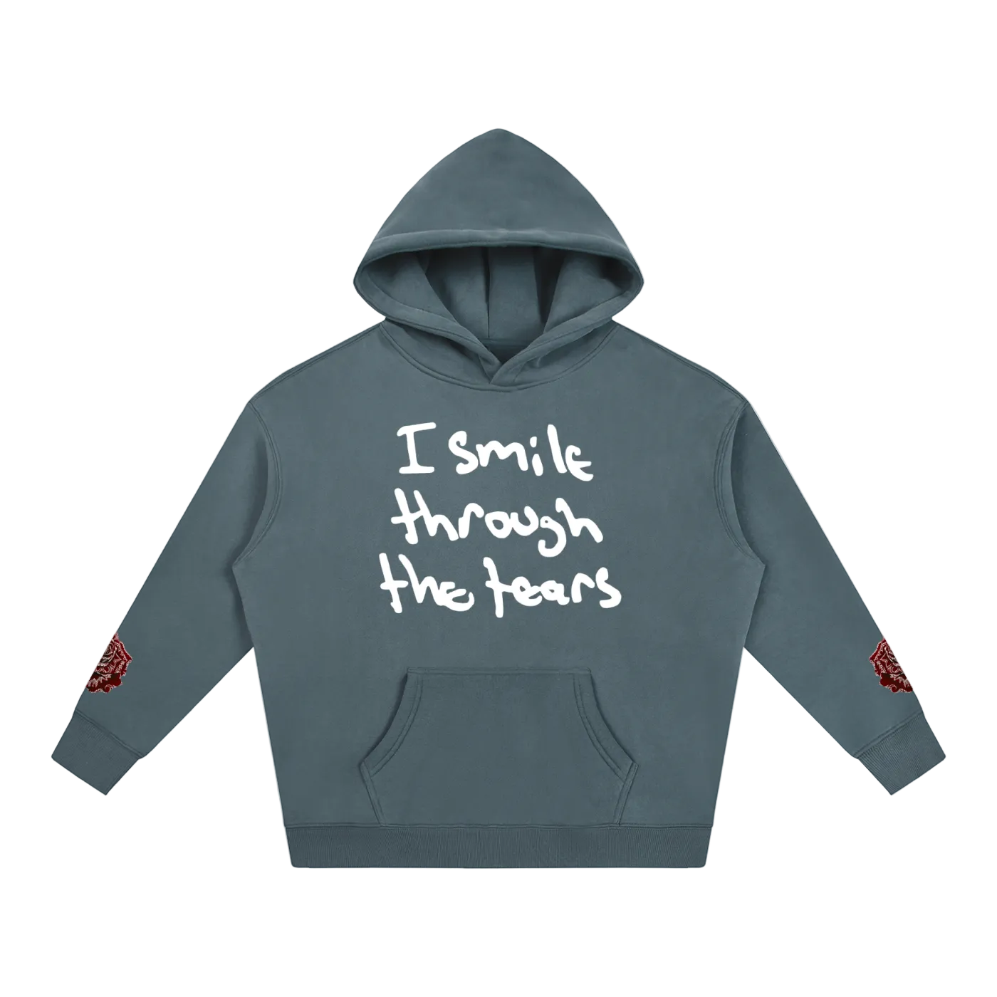 Handwriting Hoodie - Red Rose